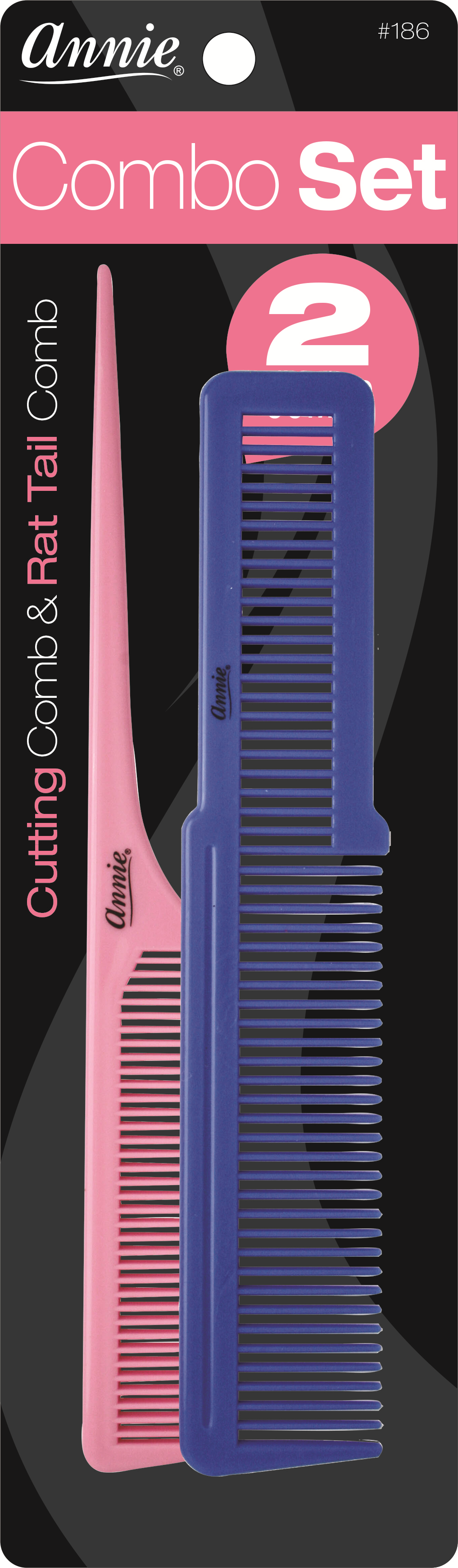 Annie 2pcs Cutting & Rat Tail Combs